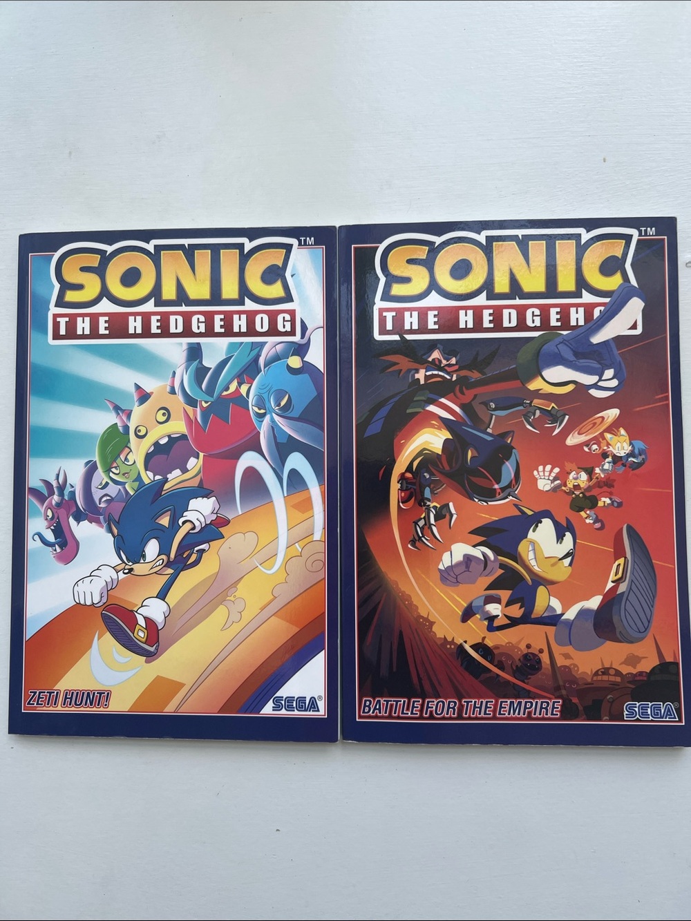 Sonic the Hedgehog Comic Set- Zeti Hunt and Battle For The Empire